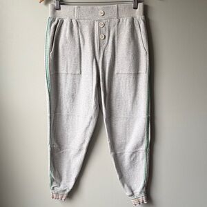 Faherty Gray muticolor striped Ribbed Waistband Joggers size M